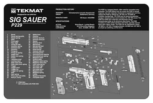 TEKMAT ARMORERS BENCH MAT 11"x17" SIG SA...