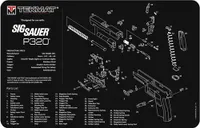 TekMat TEKMAT PISTOL GUN CLEANING MAT FOR SIG SAUER P320 BLACK