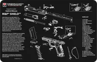 TekMat TEKMAT PISTOL MAT S&W M&P SHIELD BLK
