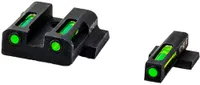 Hiviz S&W SHIELD 9MM/40 S&W/.45 LIGHTWAVE H3 TRITIUM SIGHT SET