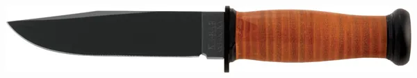 KA-BAR MARK I NAVY KNIFE 5-1/8" W/LEATHER SHEATH USN