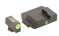 AmeriGlo GREEN/GREEN SIGHT SET FOR GLOCK~ SMALL FRAME