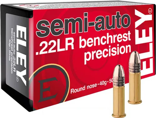 ELEY PRECISION 22LR 40GR. SEMI AUTO BENC...