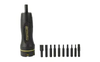 Wheeler Digital LCD FAT Wrench 10 Pc Bit Set Blk/Yellow