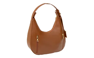 ConCarry Purse Hobo Shoulder Bag Cognac