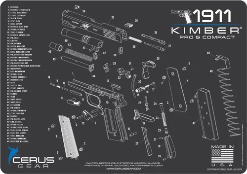 CERUS GEAR 3MM PROMATS 12"X17" KIMBER 19...