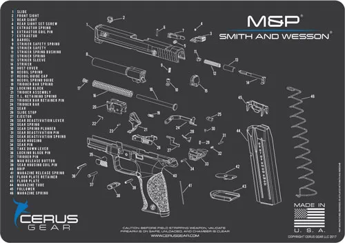 CERUS GEAR 3MM PROMATS 12"X17" S&W M&P S...