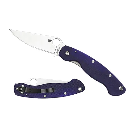 Spyderco MILITARY SL/PL BLUE G-10