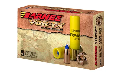 Barnes Bullets 20 GAUGE 2-3/4'' 250 EXPANDER TIPPED SLUG 5/BOX