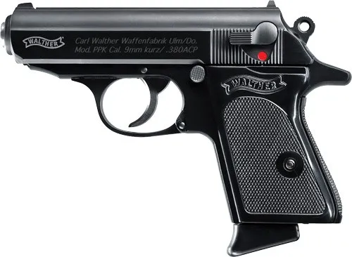 Walther PPK .380 ACP 3.3in 6rd Black Ste...