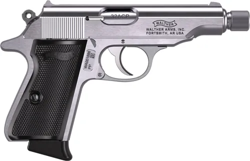 Walther PP .32 ACP 3.9in 8rd Stainless Threaded Pistol