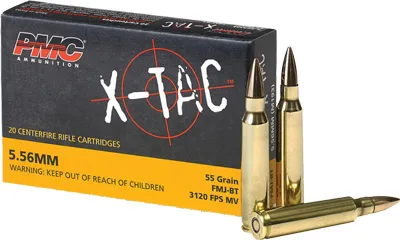 PMC Xtac 5.56mm 55Gr FMJ BT 20bx