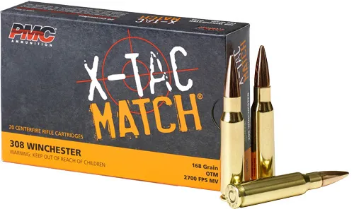 PMC Xtac Match 308Win 168Gr OTM 20bx