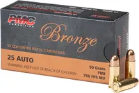 PMC Bronze 25 Auto 50Gr FMJ 50bx