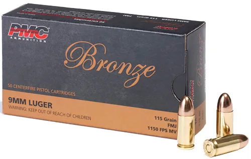 PMC PMC BRZN 9MM 115GR FMJ 50