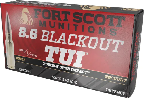 FORT SCOTT 8.6 BLACKOUT 235GR TUI SOLID ...