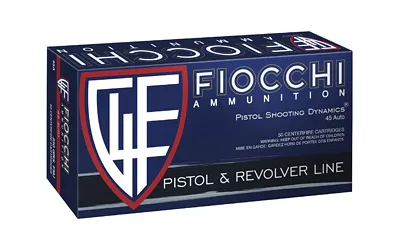 Fiocchi 45 ACP 230gr FMJ 50rd 