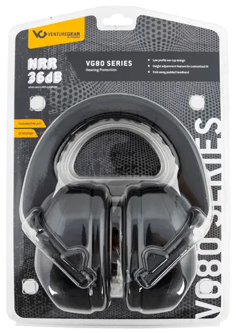 PYM VENTURE-GEAR EARMUFF BLACK