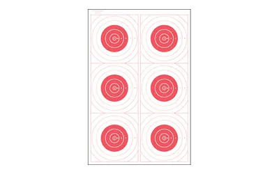 ACTION TGT BLSEYE MILI RED 100PK
