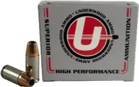 UNDERWOOD AMMO 9MM LUGER +P 124GR. XTP JHP 20-PACK