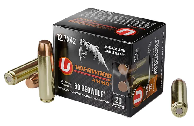 UNDERWOOD 50 BEOWULF 350GR FMJ 20RD 10BX...