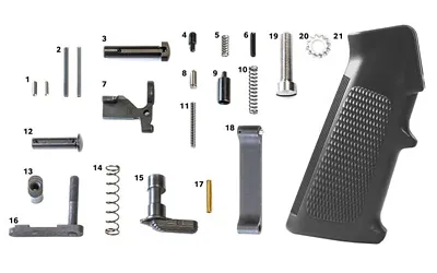 AR-15 MIL-SPEC LOWER PARTS KIT W/ GRIP, ...