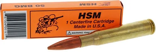 HSM AMMO .50 BMG HORNADY A-MAX DUMMY ROU...