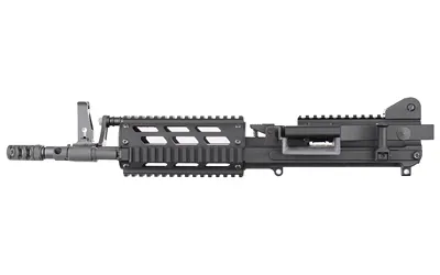FightLite MCR DUAL-FEED AR-15 Upper Assembly - Black | 5.56 NATO | 12.5” Quick-Change Barrel | Accepts AR-15 Magazines & M27 Linked Ammo | 1913 Picatinny Rail-Interface System