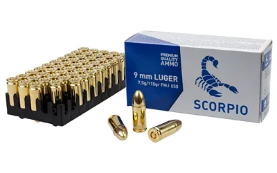 STV Technology SCORPIO AMMO 9MM 115GR FM...