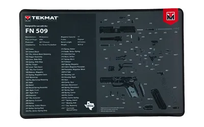 TekMat TEKMAT PSTL MAT FOR FN 509 BLK
