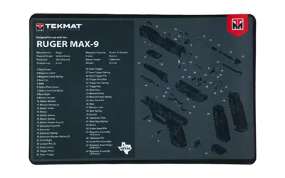 TekMat TEKMAT PSTL MAT FOR RUGER MAX 9 B...
