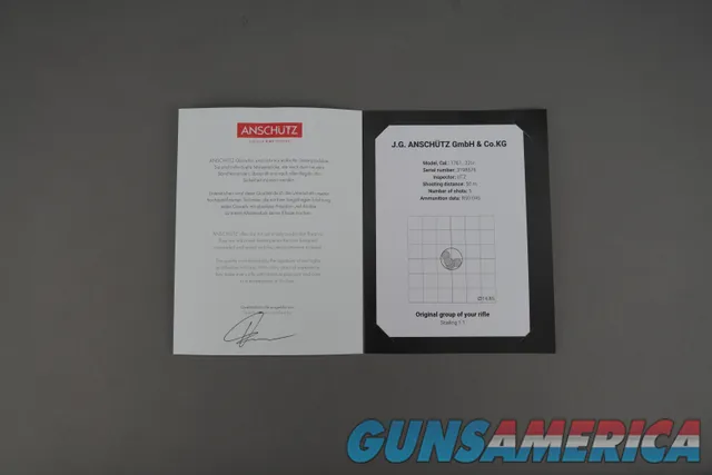 ANSCHUTZ 1761D HB 22LR BRAND NEW
