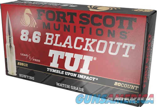 FORT SCOTT 8.6 BLACKOUT 235GR TUI SOLID ...