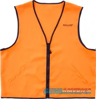 ALLEN DELUXE HUNTING VEST ORANGE LARGE 2 FRONT POCKETS