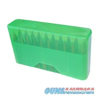 MTM AMMO BOX LARGE RIFLE 20 ROUNDS SLIP TOP CLEAR GREEN