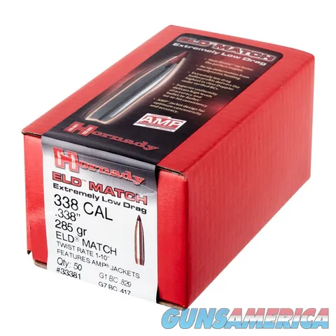 Hornady ELD® MATCH 338 CALIBER (0.338'') 285GR PTBT 50/BOX