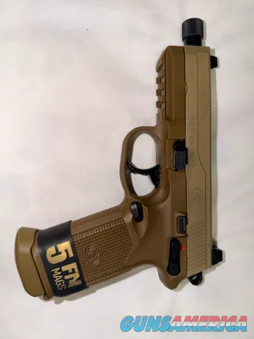 FN FNX-45 FDE Pistol with 5 Magazines