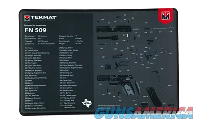 TekMat TEKMAT PSTL MAT FOR FN 509 BLK