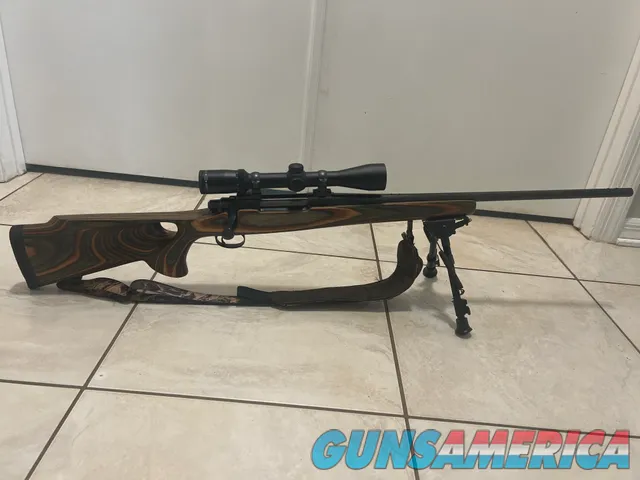 Bolt-Action Rifle with Scope, Bipod, and Sling