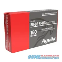 Aguila Ammunition 30-06 Springfield Rifle Ammo - 150 Grain | Soft Point | 200rd Case