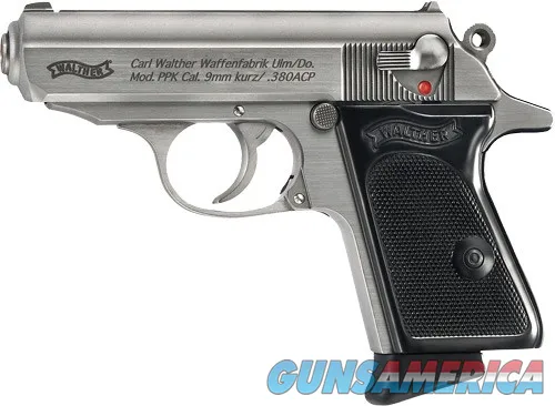 Walther PPK .380 ACP 3.3in 6rd Stainless...