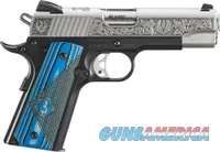 Ruger SR1911 Newport .45 Auto 4.25in 7rd Stainless/Black Anodized Engraved Pistol