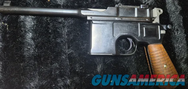 Mauser C96 Broomhandle Pistol w/ Wood Grips