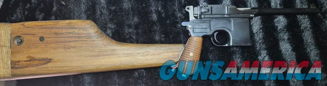 Mauser C96 Broomhandle Pistol w/ Wood Grips