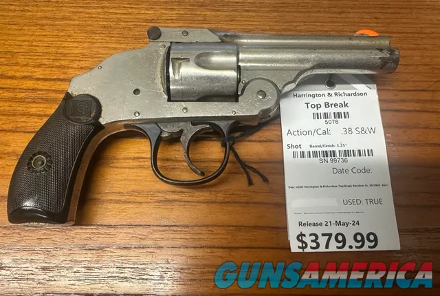 (USED) H&R Top Break .38 S&W Revolver