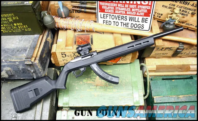 Custom Ruger 10/22 Integrally Suppressed “Black Hunter” Magpull Edition