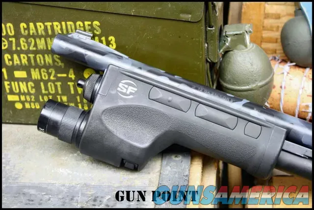 Remington 870 12G Police Magnum 14” SBS Black Multicam SureFire DSF Forend