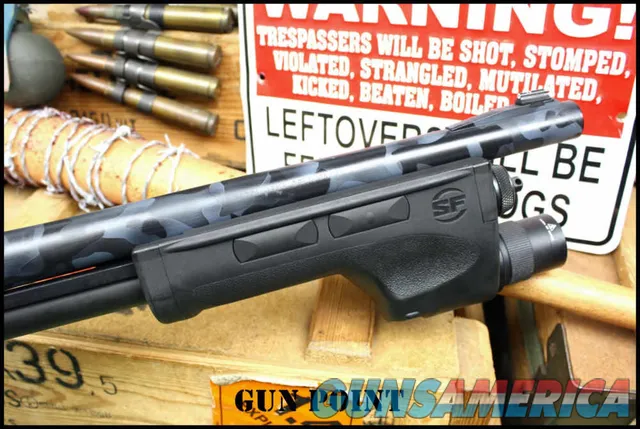 Remington 870 12G Police Magnum 14” SBS Black Multicam SureFire DSF Forend