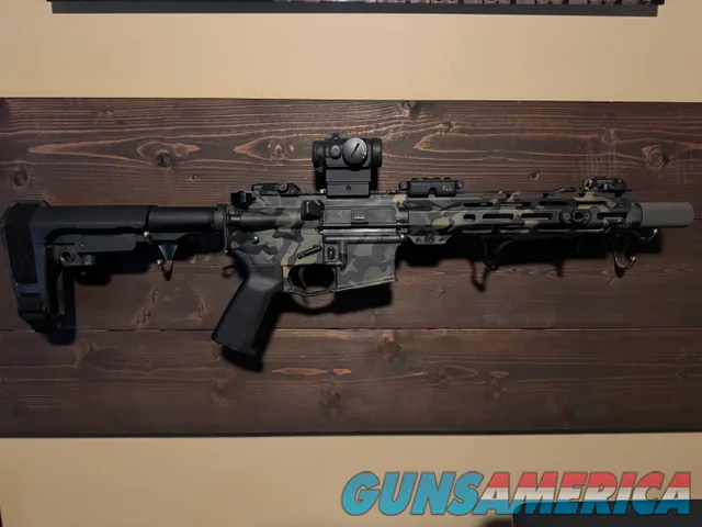 AR-15 Pistol Multicam Cerakote w/ Aimpoi...