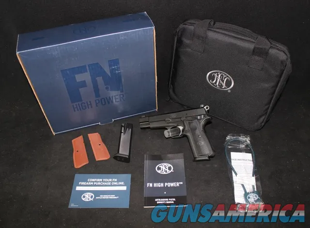 FN High Power 9mm 4.7” Matte Black NEW 6...